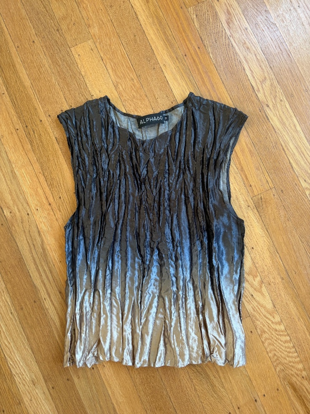 ALPHA60 Ombre Pleat Top